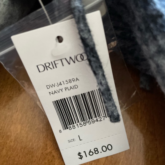 NWT Driftwood Jeans Fringed Plaid Coat - Picture 5 of 5